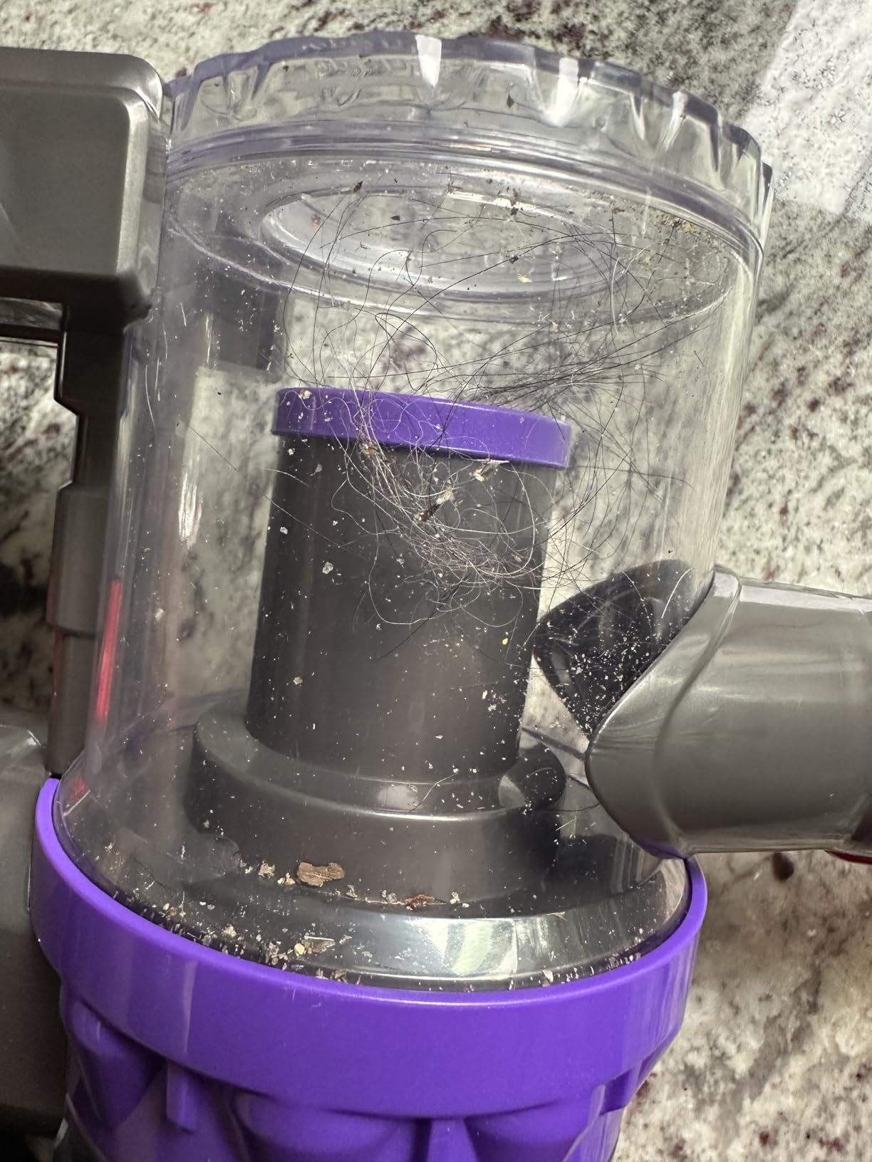 4-in-1 Kids Toy Vacuum That Really Works, Toddler Pretend Play Cleaning Set with Real Suction, Toys Working Cleaner Birthday Idea for 3 4 5 6 7+ Year Girl Boy (Purple/Yellow) - Customer Photo 1