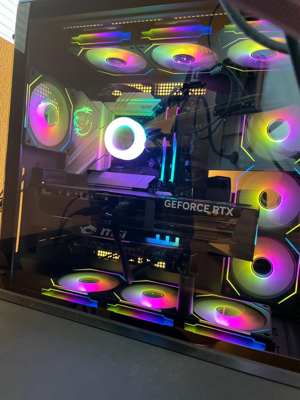 MSI Gaming RTX 5090 32G Gaming Trio OC Graphics Card (32GB GDDR7, 512-bit, Extreme Performance: 2497 MHz, DisplayPort x3 2.1a, HDMI 2.1b, NVIDIA Blackwell Architecture) Customer Review MSI Gaming RTX 5090 32G Gaming Trio OC Graphics Card (32GB GDDR7, 512-bit, Extreme Performance: 2497 MHz, DisplayPort x3 2.1a, HDMI 2.1b, NVIDIA Blackwell Architecture) - Customer Photo 1