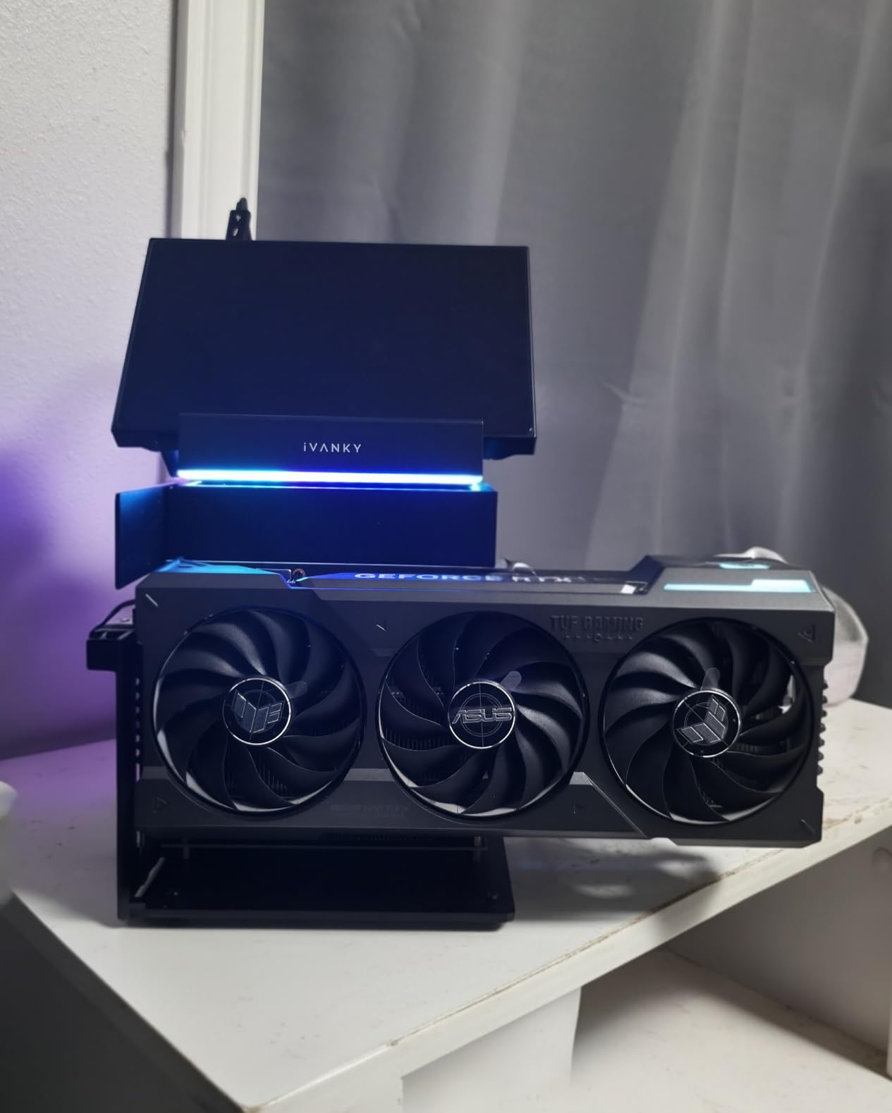 External GPU Enclosure Dock Compatible with Thunderbolt 3/4, eGPU Dock for Laptops and Gaming Handhelds,External Graphics Card Dock Compatible with NVIDIA/AMD PCIe,ATX Power Supply - Customer Photo 1