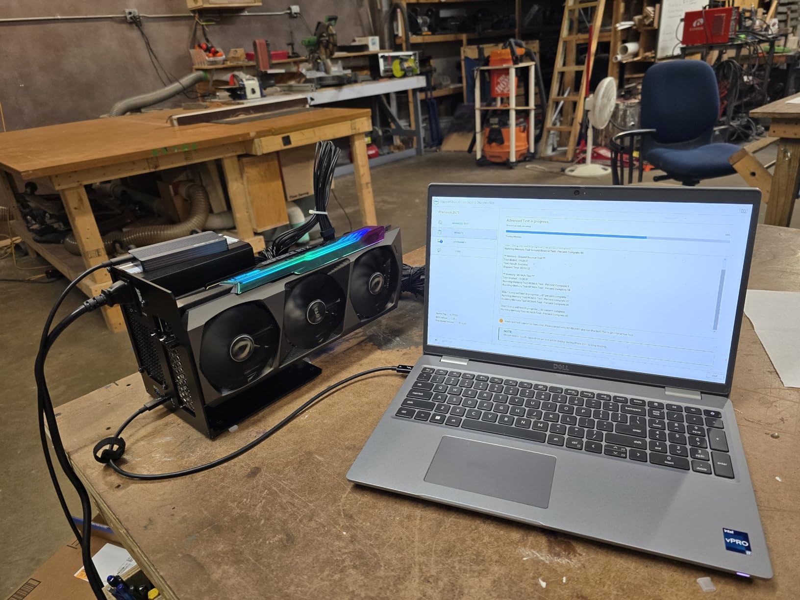 External GPU Enclosure Dock Compatible with Thunderbolt 3/4, eGPU Dock for Laptops and Gaming Handhelds,External Graphics Card Dock Compatible with NVIDIA/AMD PCIe,ATX Power Supply - Customer Photo 3