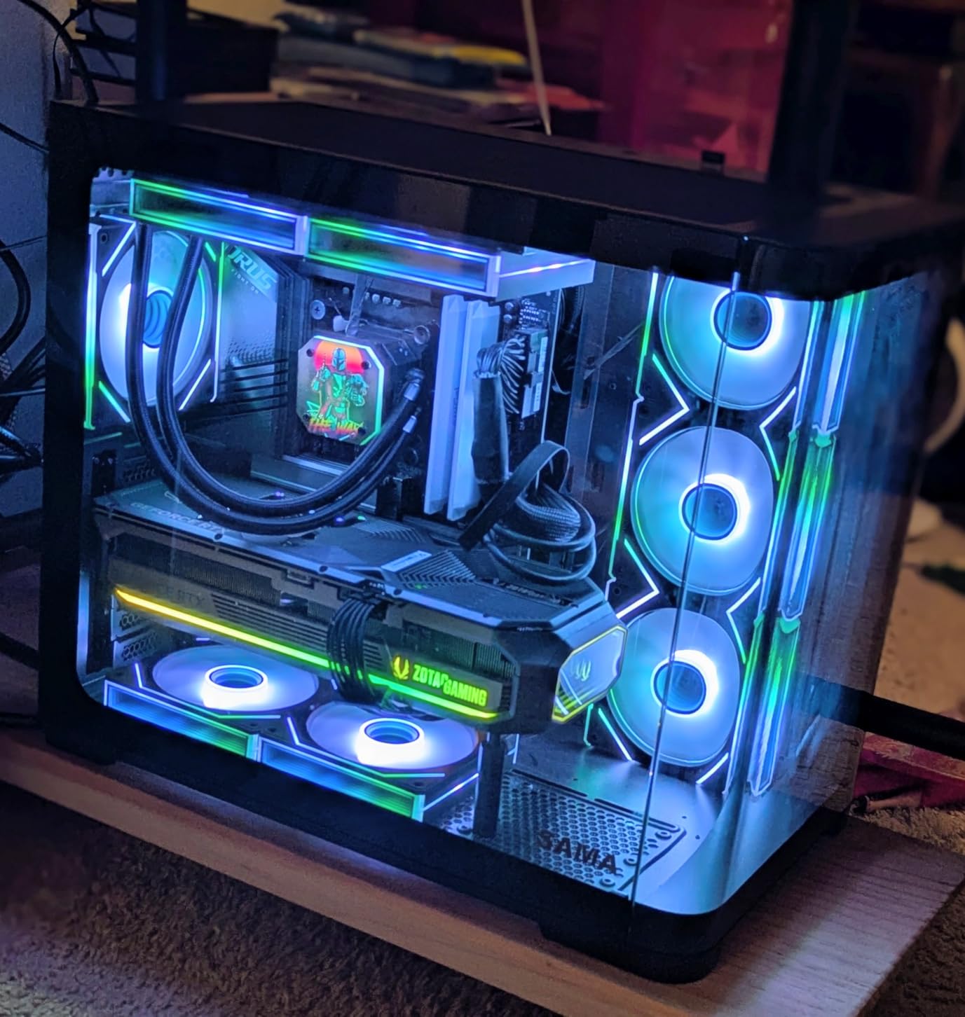 ZOTAC Gaming GeForce RTX 5090 Solid OC DLSS 4 32GB GDDR7 512-bit 28 Gbps PCIE 5.0 Gaming Graphics Card, IceStorm 3.0 Advanced Cooling, Spectra 2.0 ARGB Lighting, ZT-B50900J-10P Customer Review ZOTAC Gaming GeForce RTX 5090 Solid OC DLSS 4 32GB GDDR7 512-bit 28 Gbps PCIE 5.0 Gaming Graphics Card, IceStorm 3.0 Advanced Cooling, Spectra 2.0 ARGB Lighting, ZT-B50900J-10P - Customer Photo 2