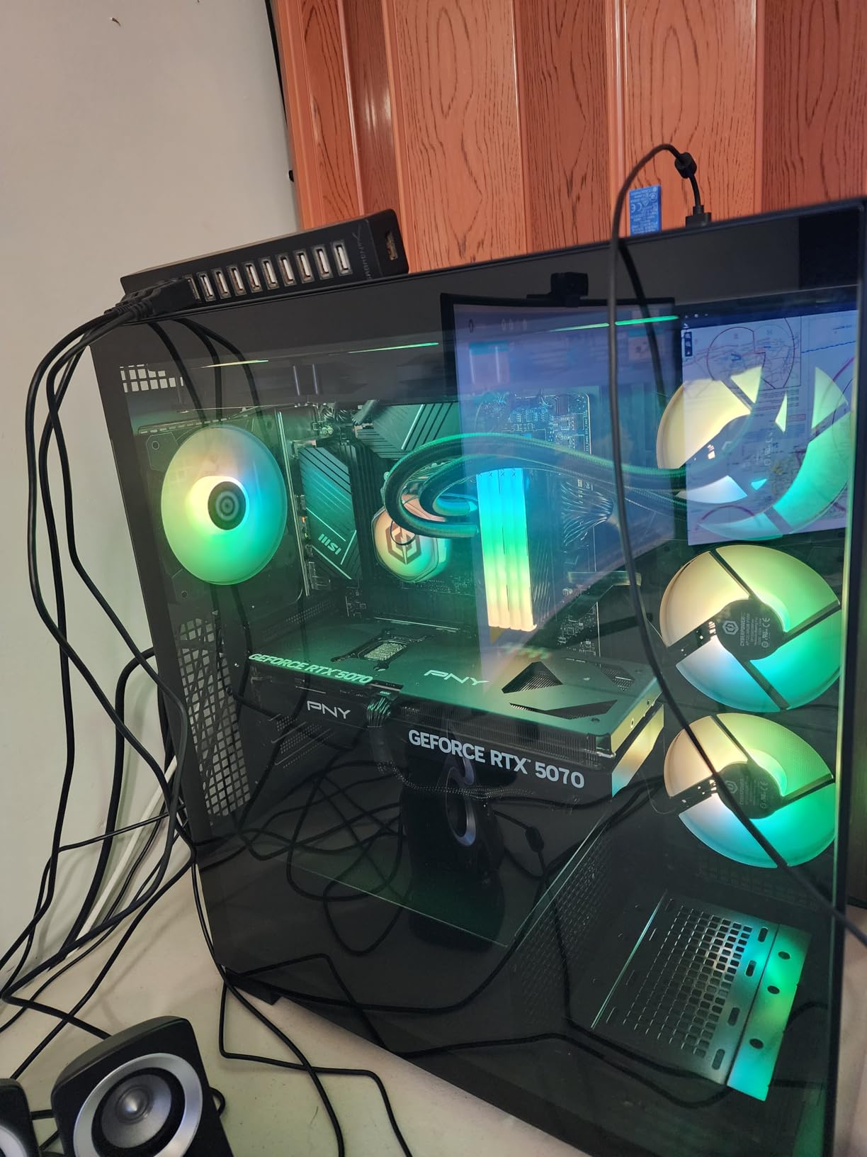 CyberPowerPC Gamer Xtreme VR Gaming PC, Intel Core i9-14900KF 3.2GHz, GeForce RTX 5070 12GB, 32GB DDR5, 2TB PCIe 4.0 SSD, WiFi Ready & Windows 11 Home (GXiVR8080A39) - Customer Photo 2