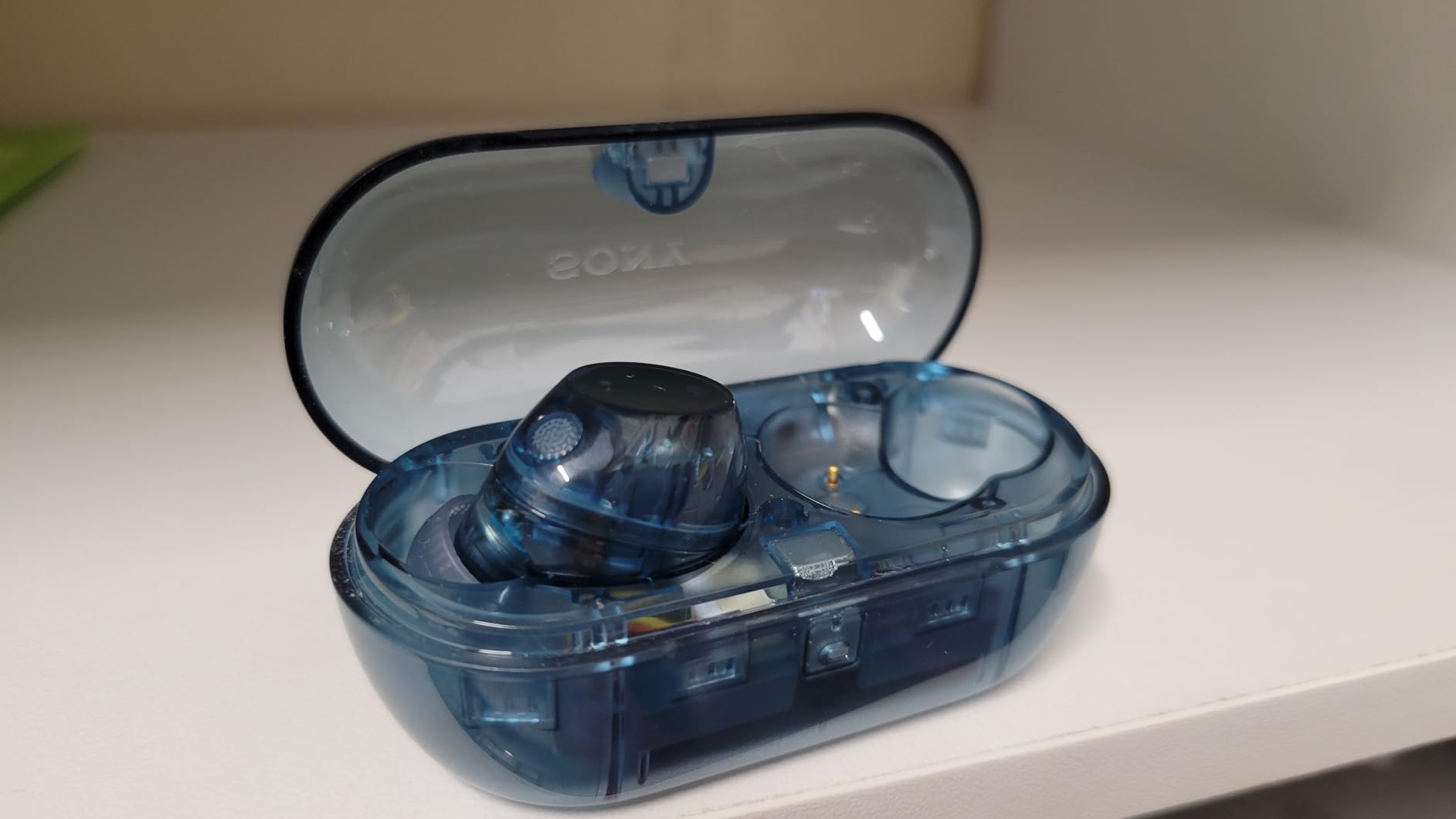 Sony WF-C710N Truly Wireless Noise-Canceling Earbuds with up to 30-Hour Battery Life, Lightweight and Secure, Glass Blue customer photo 1