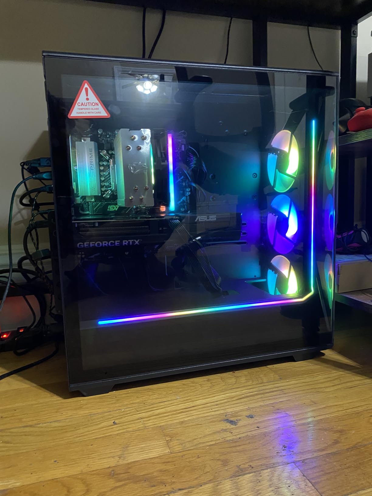 iBUYPOWER Slate MESH Gaming PC Desktop Computer Intel Core i7 14700F CPU, NVIDIA GeForce RTX 5070 12GB GPU, 32GB DDR5 RGB 5200MHz RAM, 1TB NVMe SSD, Windows 11 Home, Keyboard and Mouse - SMI7N5701 - Customer Photo 1