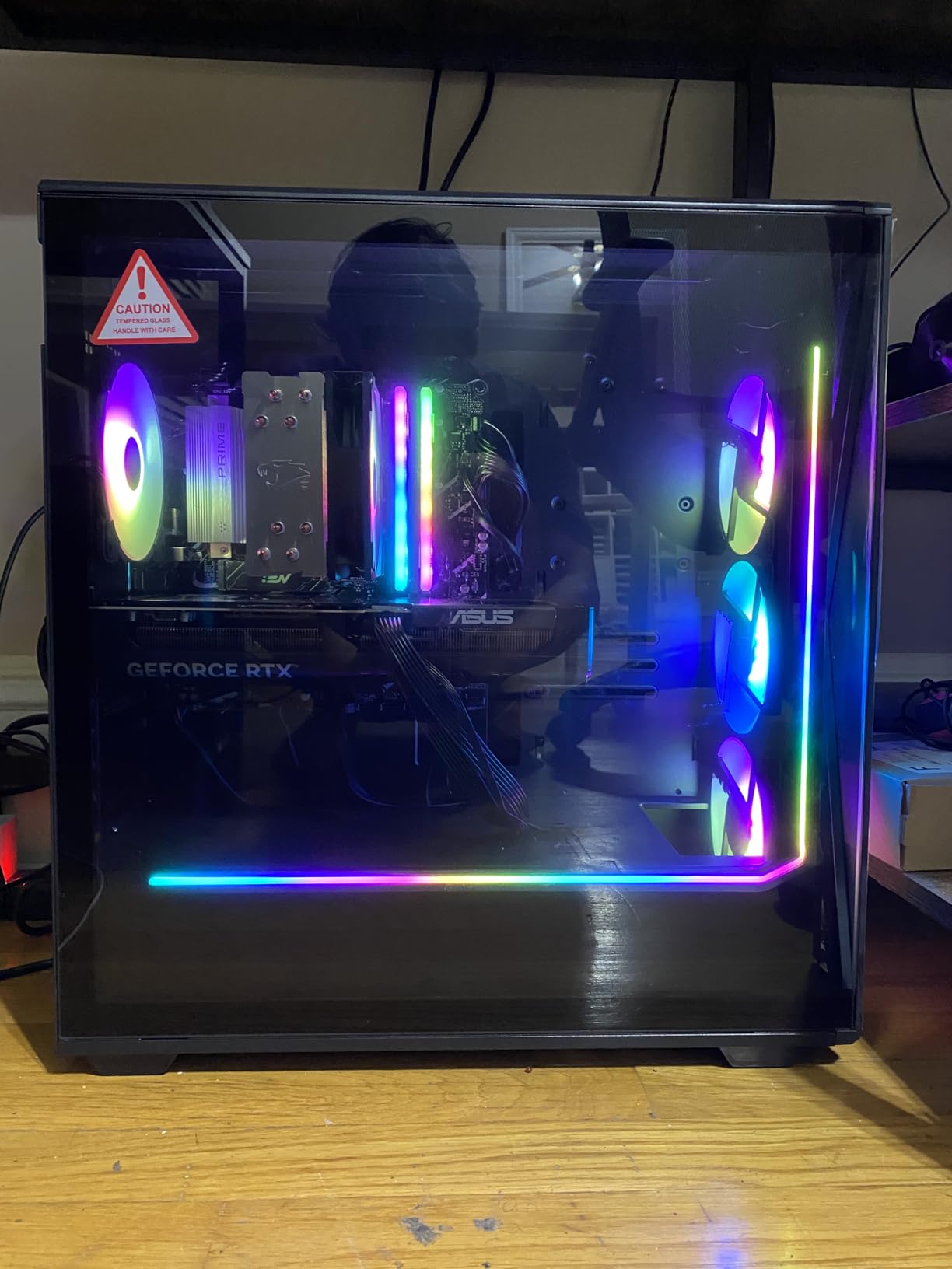 iBUYPOWER Slate MESH Gaming PC Desktop Computer Intel Core i7 14700F CPU, NVIDIA GeForce RTX 5070 12GB GPU, 32GB DDR5 RGB 5200MHz RAM, 1TB NVMe SSD, Windows 11 Home, Keyboard and Mouse - SMI7N5701 - Customer Photo 2