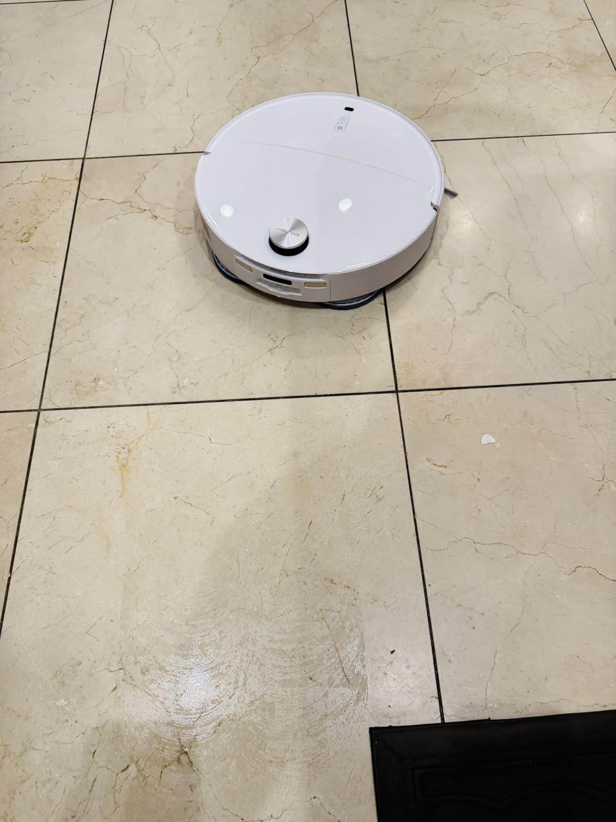 roborock Qrevo CurvX Robot Vacuum and Mop, 22,000Pa Suction, 3.14'' Ultra Slim, Dual Anti-Tangle System, Reactive AI Obstacle Recognition, AdaptiLift Chassis, Auto Hot Water Mop Washing & Drying - Customer Photo 3