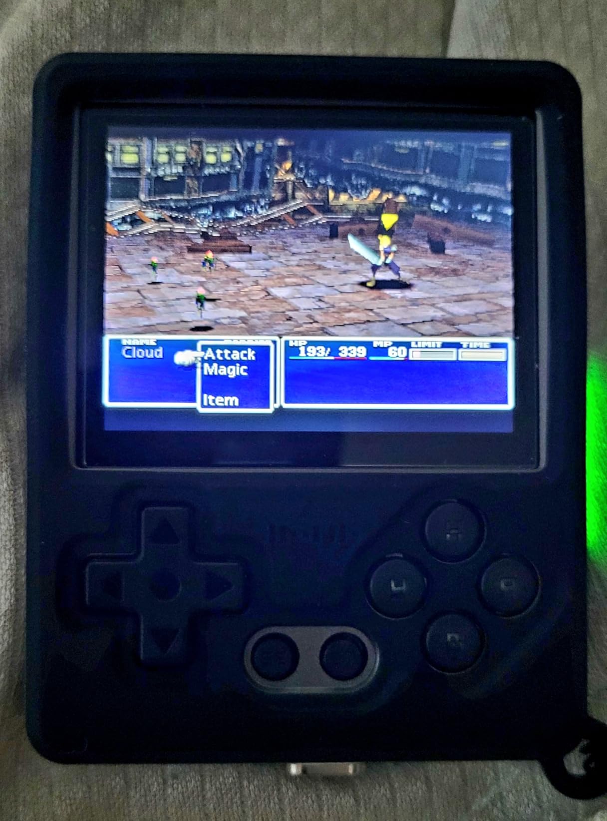 GKD Pixel 2 Console Metal Retro Game Player Portable Mini Pocket Handheld, Preinstalled with 64GB TF Card 1800mAh Battery 2.4-inch IPS Screen Aluminum Body Console Gaming Player (Green 64GB) - Customer Photo 1