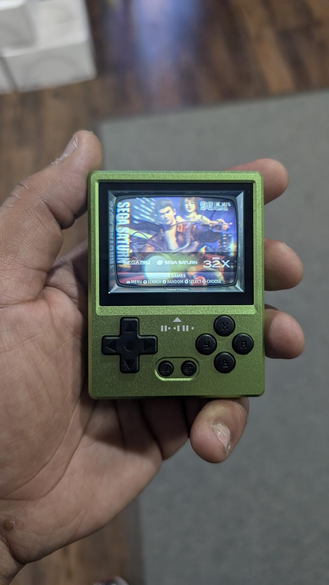GKD Pixel 2 Console Metal Retro Game Player Portable Mini Pocket Handheld, Preinstalled with 64GB TF Card 1800mAh Battery 2.4-inch IPS Screen Aluminum Body Console Gaming Player (Green 64GB) - Customer Photo 2