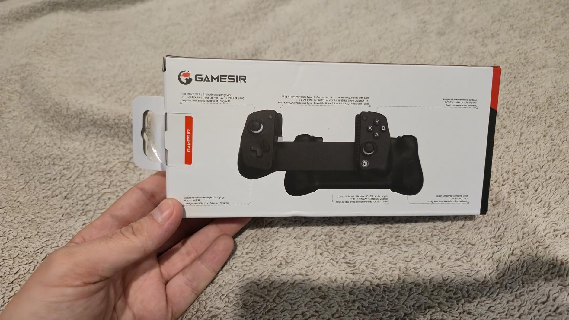 GameSir X5 Lite Mobile Gaming Controller for Android & iPhone 15/16 Series (USB-C), Hall Effect Joystick, Lightweight Ergonomic Phone Controller- Play Genshin Impact & Zenless Zone Zero - Customer Photo 3