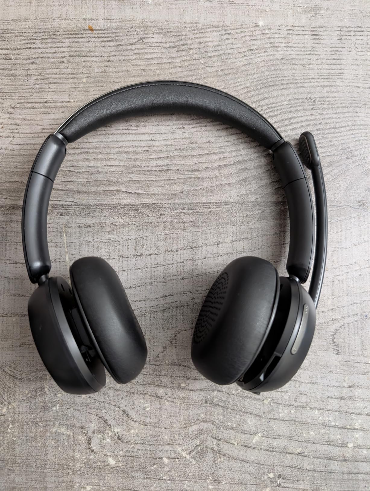 Wireless Headset with ANC & ENC, Bluetooth 5.4 Headset with USB Dongle, Wireless Headphones with Flip-to-Mute Microphone for Work from Home/Office/PC/Cell Phones - Customer Photo 1