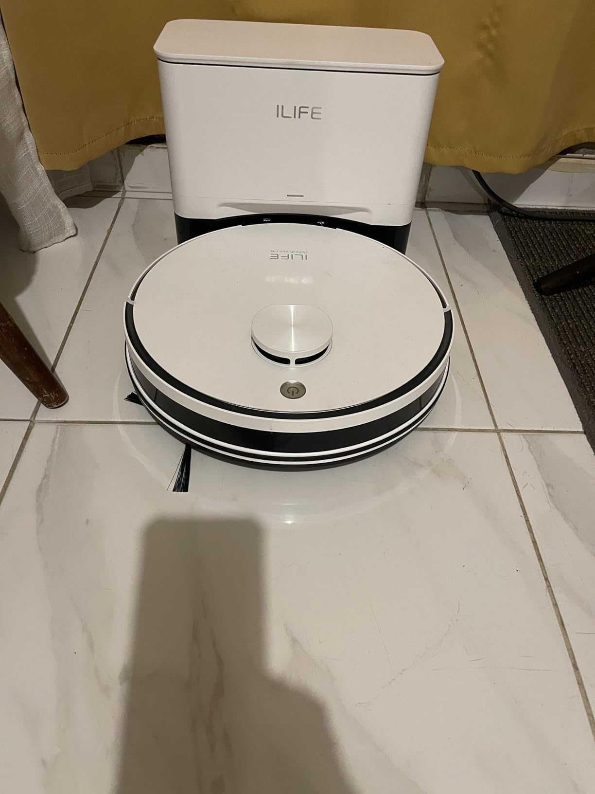 ILIFE A30 Pro Robot Vacuum and Mop, Self Emptying Station for 60 Days, 5000Pa Suction, LiDAR Navigation, No-Go Zones, 2.4G WiFi/App/Alexa/Remote Control, Roller Brush for Carpet, Hard Floors, 110V - Customer Photo 1
