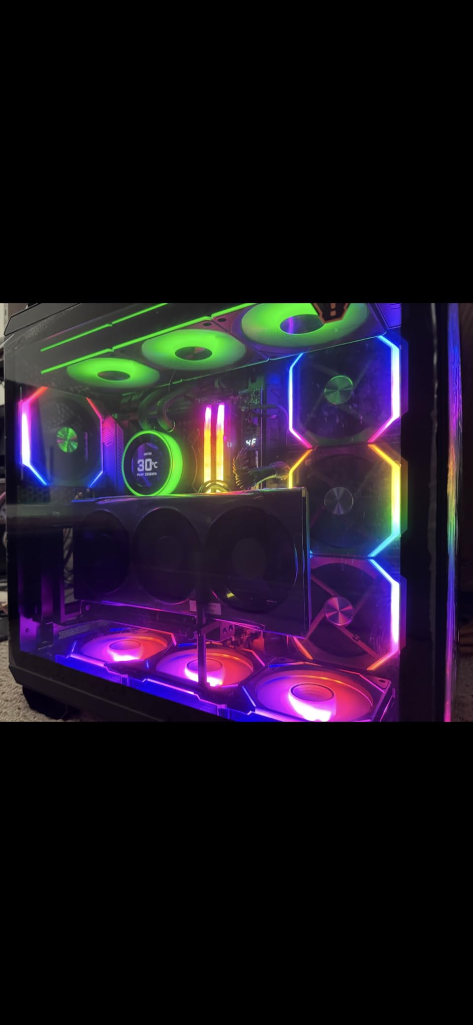 Lian Li Hydroshift II 360 TL RGB Liquid CPU Cooler - 360mm AIO - 3X 120 RGB Fans - 2.1 Lian Li Hydroshift II 360 TL RGB Liquid CPU Cooler - 360mm AIO - 3X 120 RGB Fans - 2.1