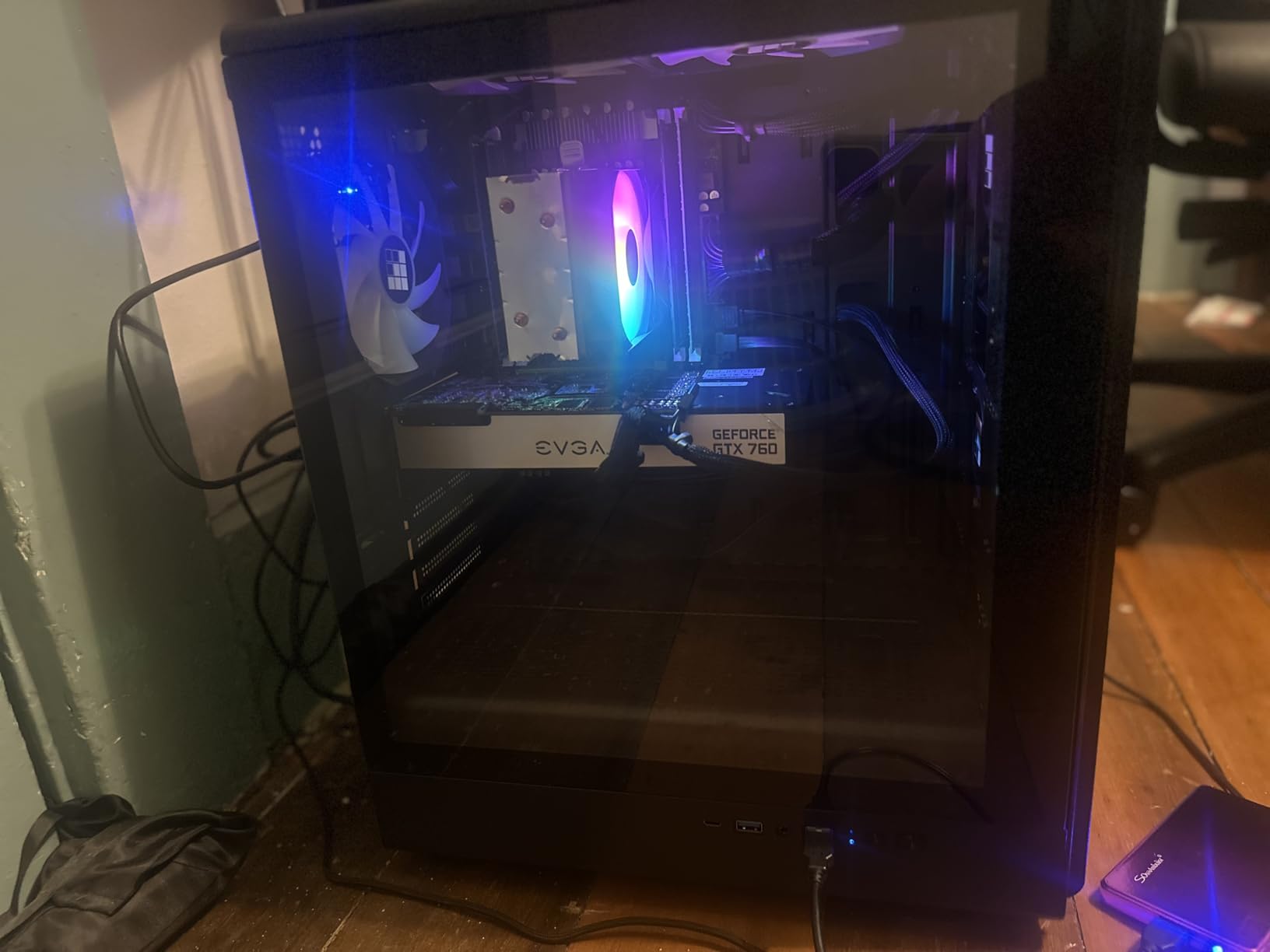 K6 PC Case - Pre-Installed 6 PWM ARGB Fan (3 x 120mm, 3 x 140mm), ATX Mid-Tower Gaming PC Case, with Type-C, FOIFKIN (Black, K6) - Customer Photo 2