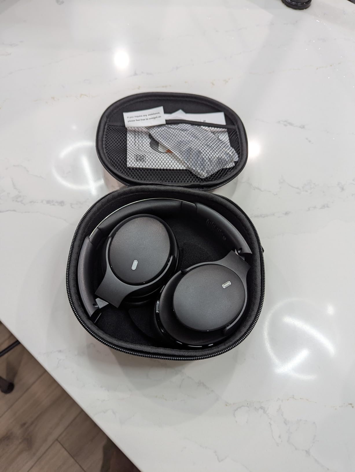 LEVN Hybrid Active Noise Cancelling Headphones, Wireless Headphones Bluetooth 5.4 with Transparent Mode, Hi-Res Audio, Deep Bass, 70H Playtime Over Ear Bluetooth Headset for Work/Travel/Home/Office - Customer Photo 2