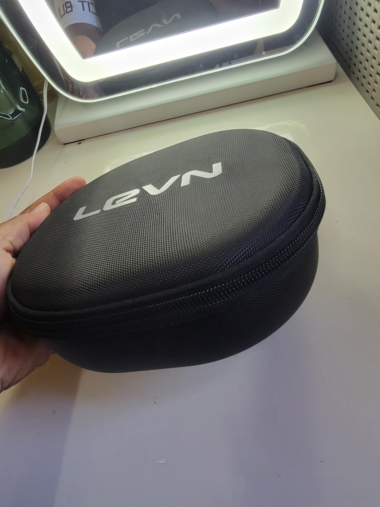 LEVN Hybrid Active Noise Cancelling Headphones, Wireless Headphones Bluetooth 5.4 with Transparent Mode, Hi-Res Audio, Deep Bass, 70H Playtime Over Ear Bluetooth Headset for Work/Travel/Home/Office Customer Review LEVN Hybrid Active Noise Cancelling Headphones, Wireless Headphones Bluetooth 5.4 with Transparent Mode, Hi-Res Audio, Deep Bass, 70H Playtime Over Ear Bluetooth Headset for Work/Travel/Home/Office - Customer Photo 4