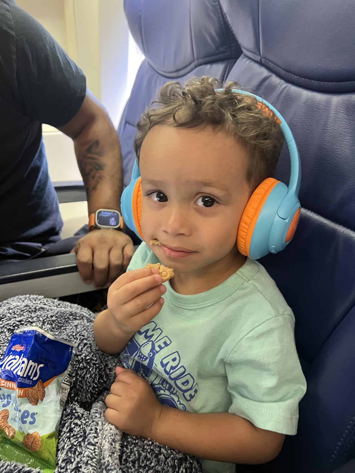 VibeTune Kids Bluetooth Headphones, 60H Playtime, Volume Limited 85/94dB, Bluetooth 5.4, Type-C Fast Charging, Foldable Wireless Headphones for Kids, Toddler Headsets with HD Mic-Blue - Customer Photo 1