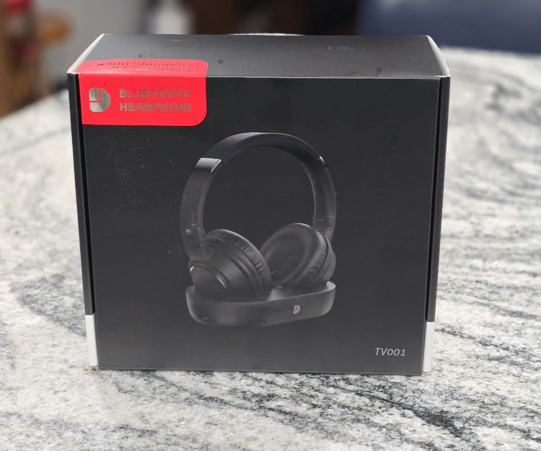 Wireless Headphones for TV, TV Headphones Wireless for Seniors, Versatile Charging Dock with Transmitter, Instant Audio Sync, 65-Hour Battery Life, Ideal Gift for Parents & Seniors - Customer Photo 1