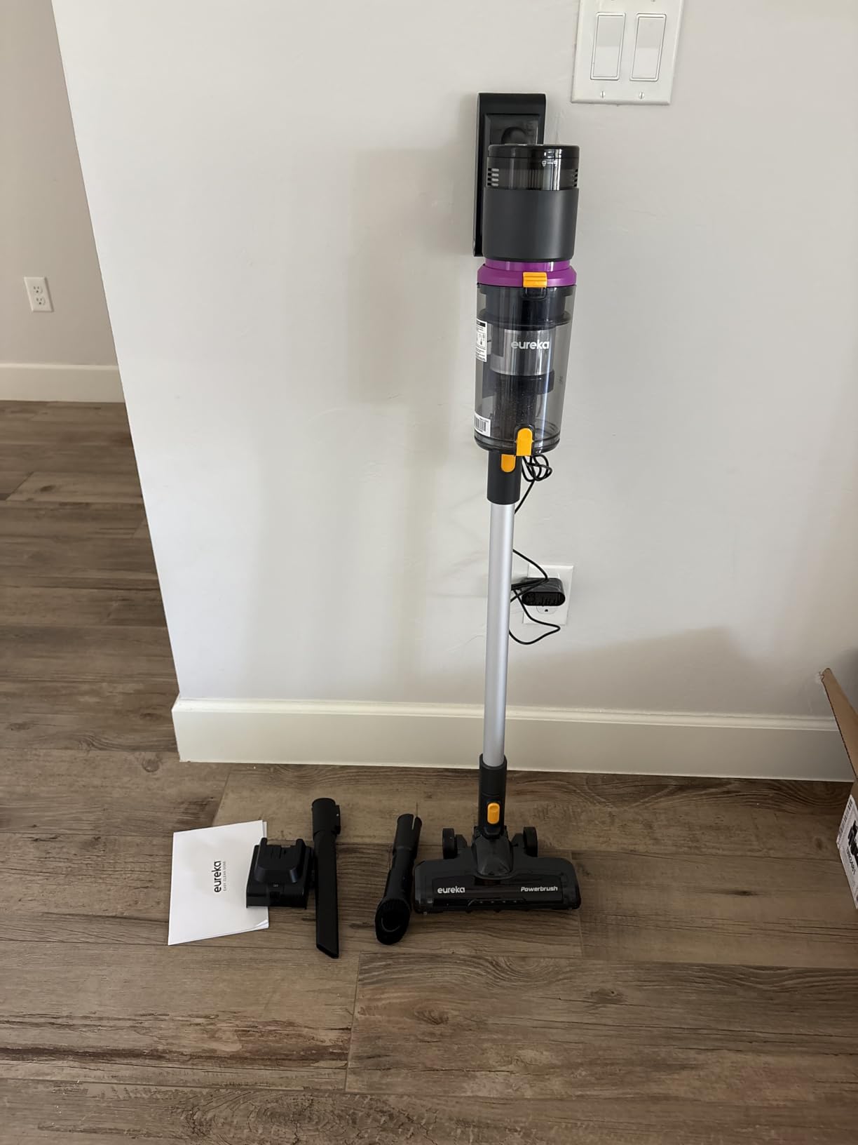 Eureka Cordless Vacuum Cleaner Lightweight, Stick Vacuum Rechargeable for Hardwood, Pet Hair, Black, ReactiClean 410 - Customer Photo 1