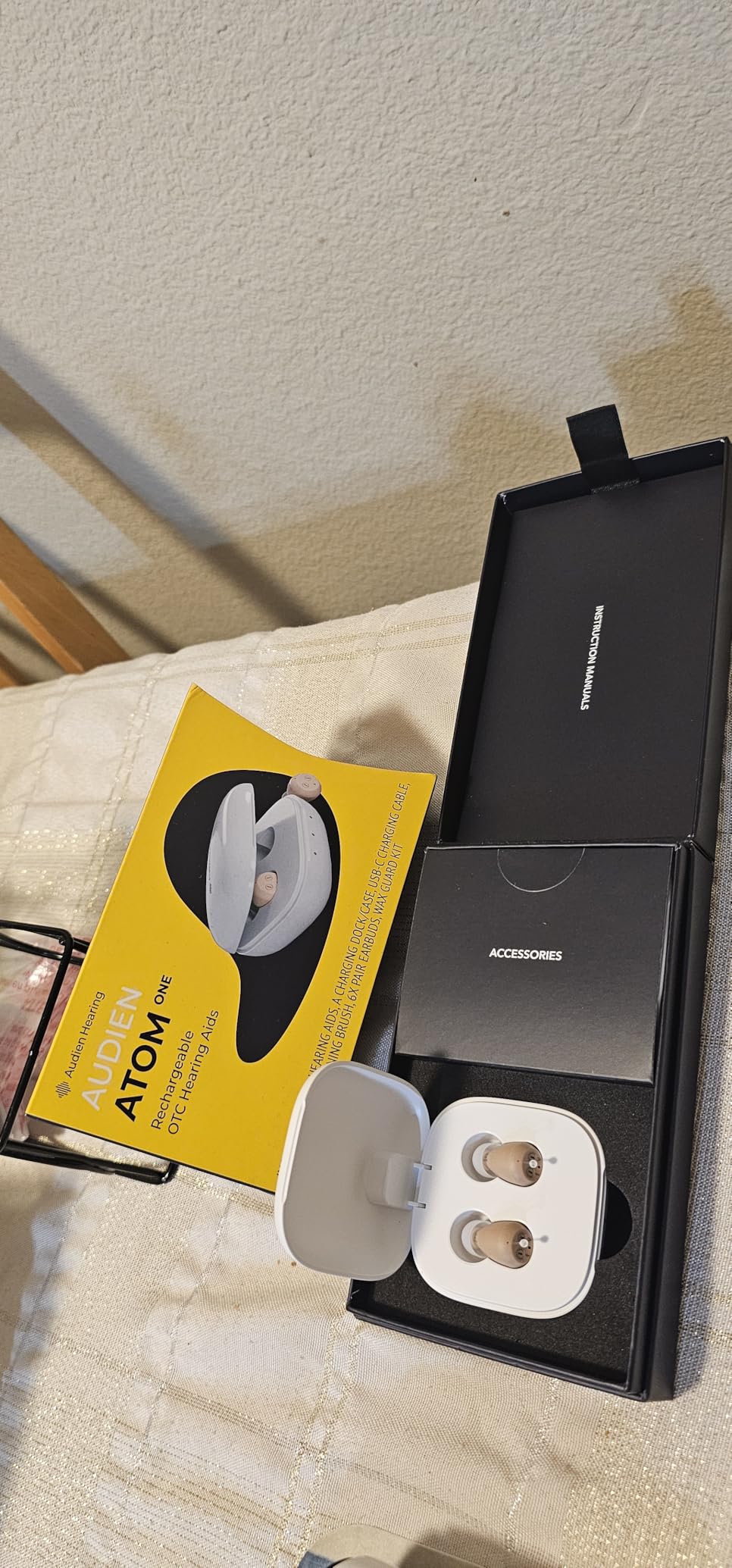 Audien Atom One OTC Hearing Aids - Wireless, Rechargeable, and Comfortable | Clear Sound in a Small, Discreet Design for Seniors & Adults with Hearing Loss - Customer Photo 3