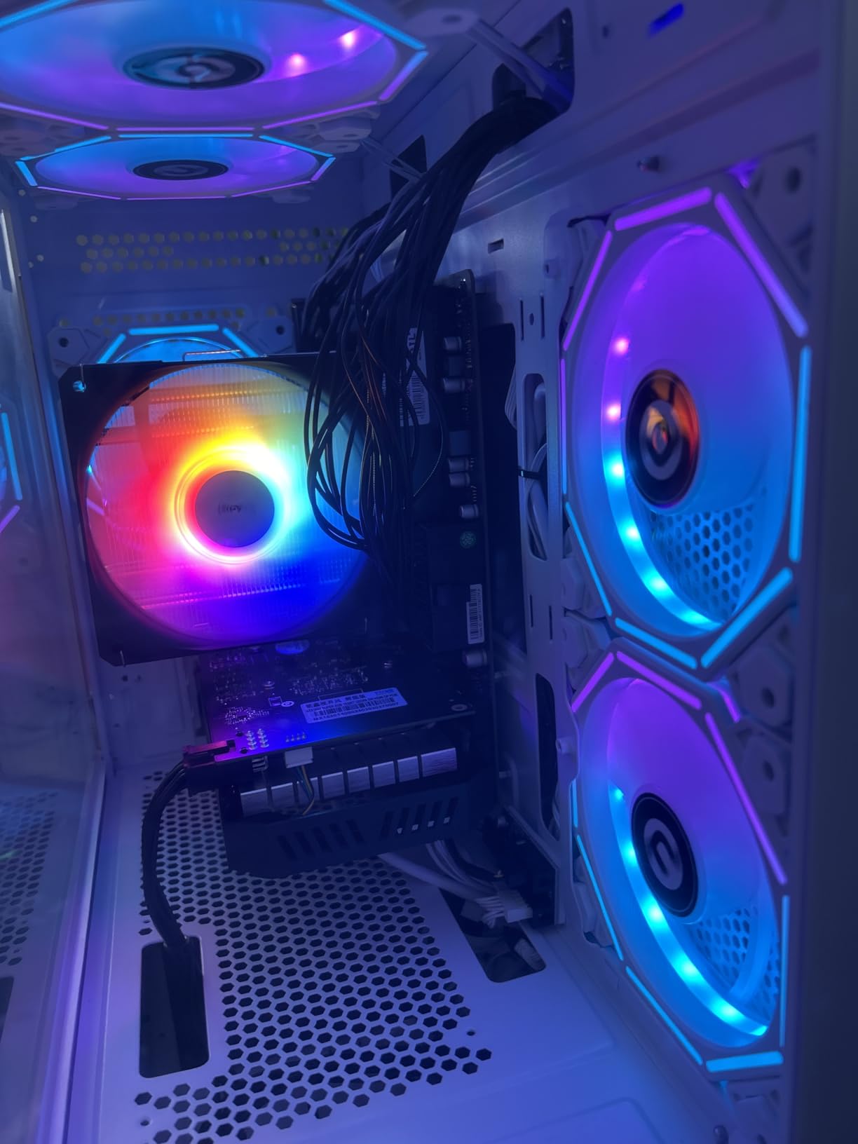 Gaming PC Desktop Computer,AMD Ryzen 5 5500 4.2 GHz,GeForce GTX 1660 Super 6GB,1TB NVMe SSD,16GB DDR4 3200MHz, Air Cooled Prebuilt,650W PSU,Windows 11 Home, Gamer PC, Black - Customer Photo 2