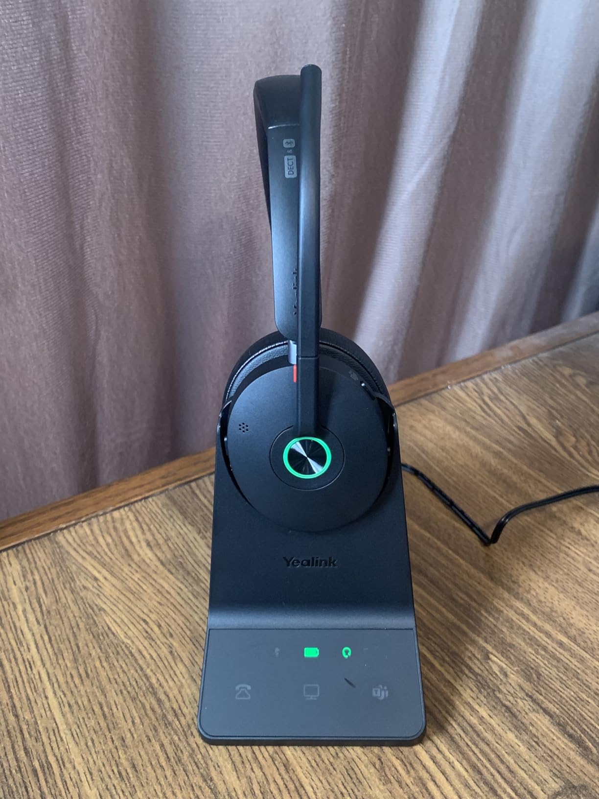 Yealink WH68 ANC DECT&Bluetooth Wireless Headset, 606ft Long Rang 96% Active Noise Cancellation Dual Ear Zoom,UC Headphones with 6X Mic,32H Call,Work Stereo Headsets(PC,Cellphone,Laptop) - Customer Photo 1