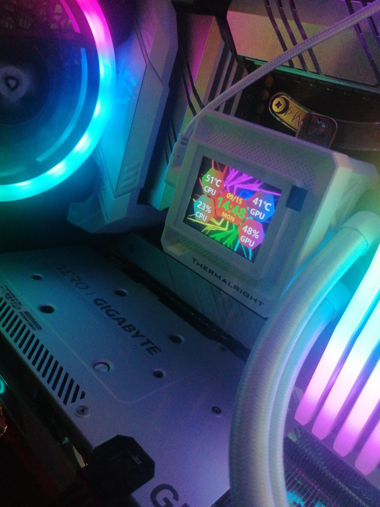 Thermalright FW360 SE ARGB V2 360mm CPU AIO Liquid Cooler for Desktop - TL-M12Q 2000RPM Daisy-Chain Fans, 2 Thermalright FW360 SE ARGB V2 360mm CPU AIO Liquid Cooler for Desktop - TL-M12Q 2000RPM Daisy-Chain Fans, 2