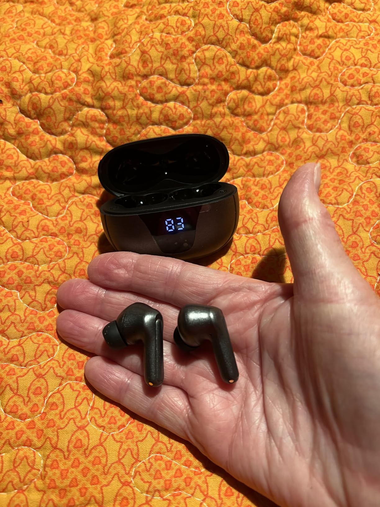 TTQ OTC Hearing Aids for Seniors with Bluetooth, Smart Noise Cancelling & 3-Level Volume, Fashionable and Trendy Rechargeable Hearing Aids for Hearing Loss - Customer Photo 2