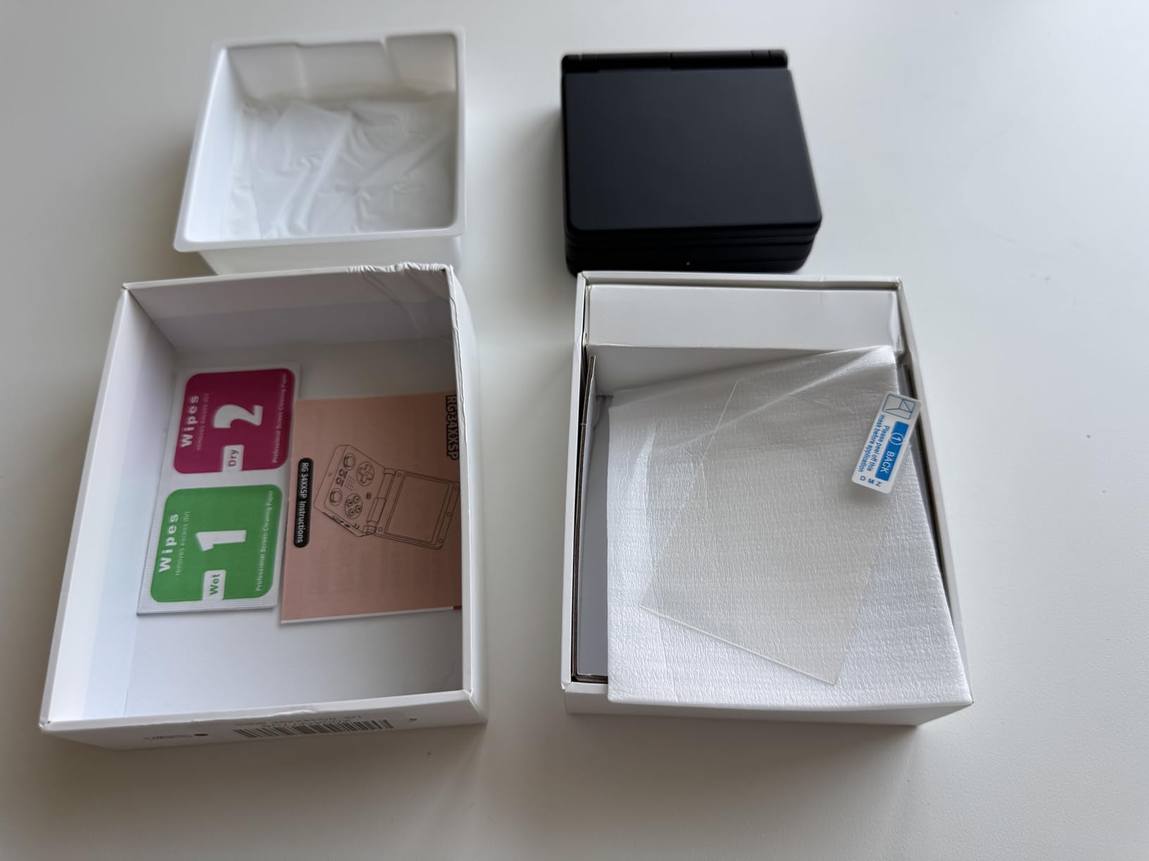 RG34XXSP Foldable Retro Handheld Game Console, 3.4 Inch IPS Screen Linux System Sunken Dual Joystick Built-in 64G TF Card 4353 Games Handheld Emulator Support 5G WiFi Bluetooth TV Output(Black) - Customer Photo 1