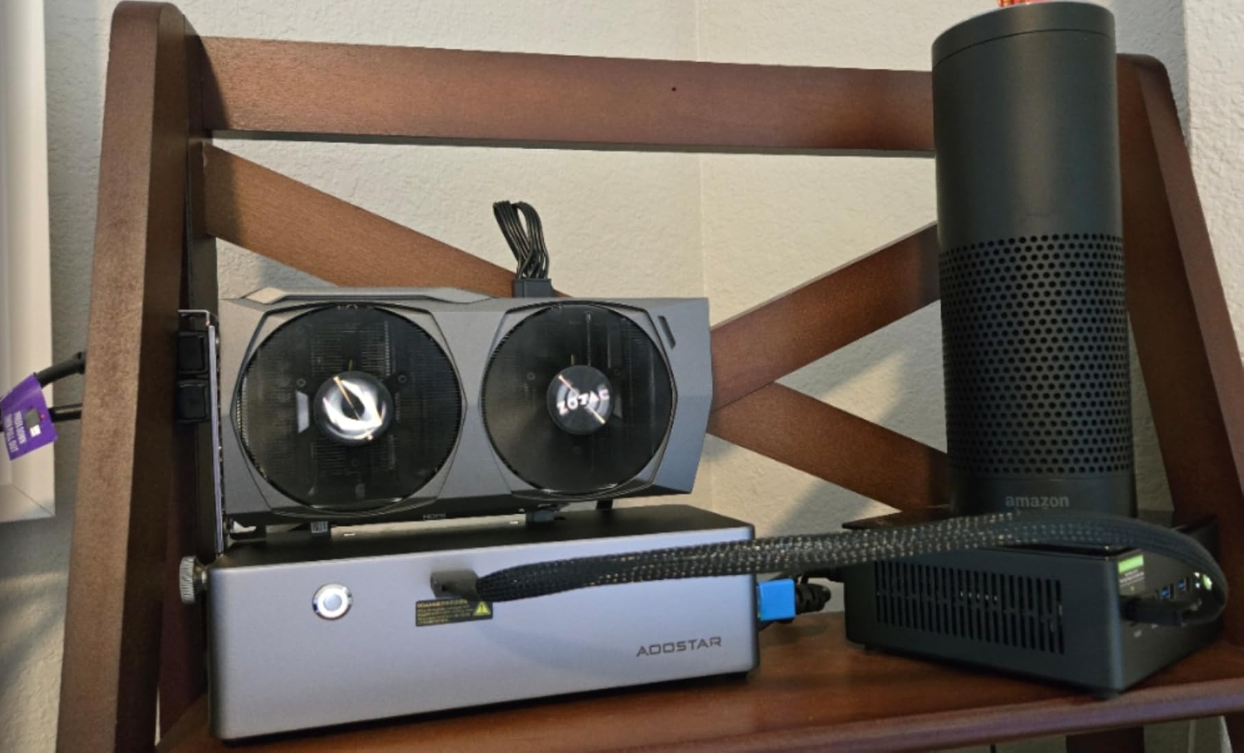 AOOSTAR AG01 External GPU Docking Station, Supports Mainstream NVIDIA and AMD Graphics Cards, Built-in 800W Power Supply, Oculink Expansion Graphics customer photo 2