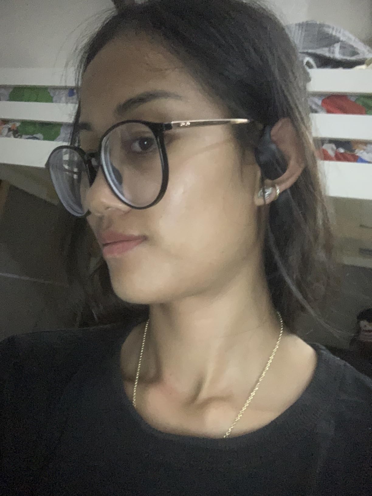 LEVN Open Ear Headphones, Bone Conduction Running Headphones Bluetooth 5.3, 14H Battery Sweatproof & Water-Resistant, Wireless with Built-in Mic for Cycling, Workout, Gift - Customer Photo 2