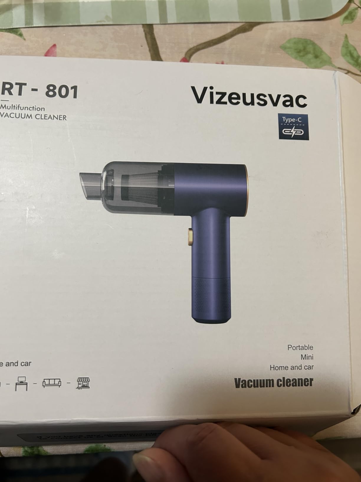 Car Vacuum Cleaner, 16000PA Mini Car Vacuum Cordless Powerful, 7 in 1 Portable Handheld Vacuum Cordless with LED Light, Dual Filters, One-Touch Empty for Pet Hair, Home, Office - Customer Photo 3