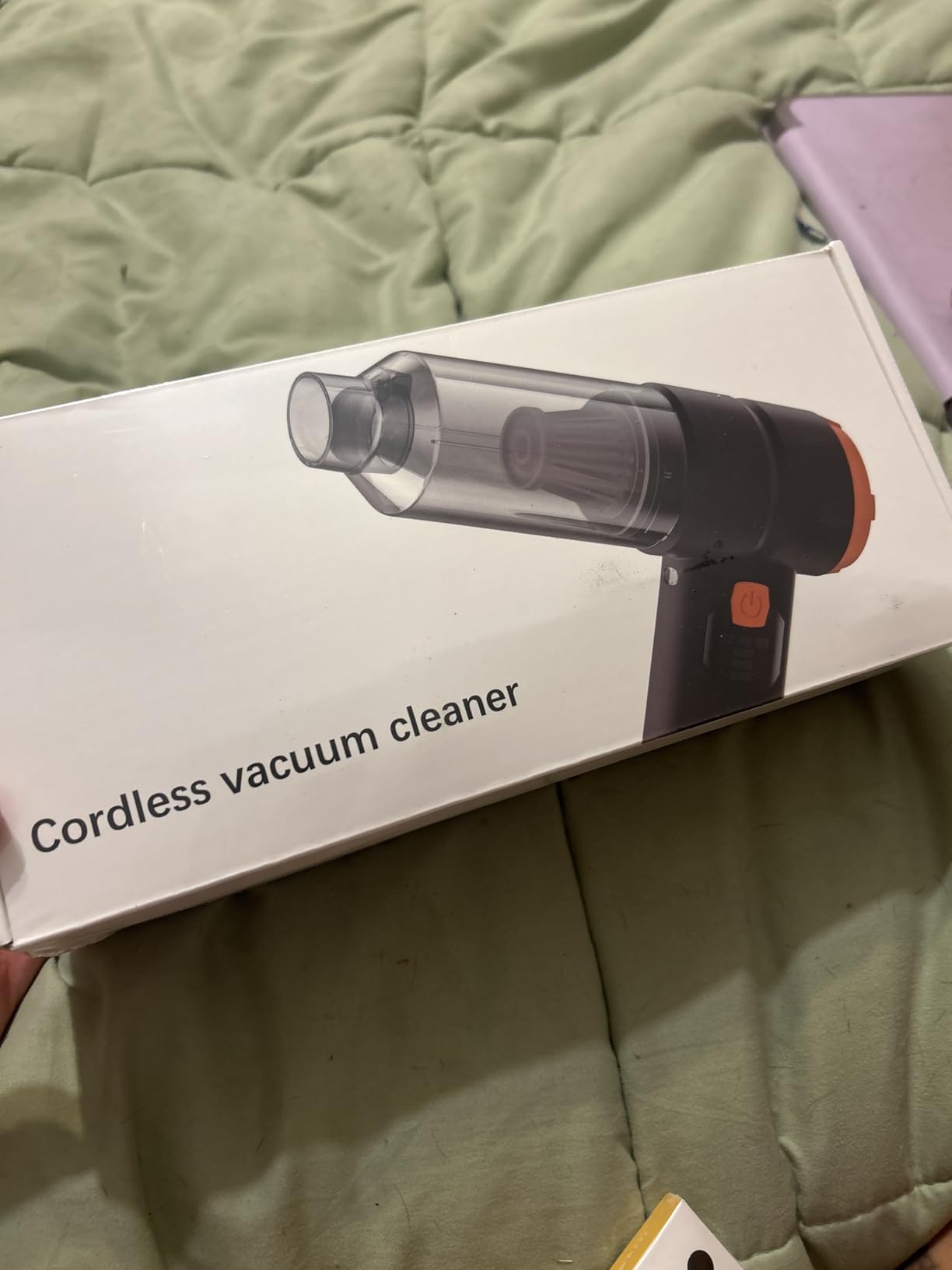 Car Vacuum Portable Cordless, Handheld Vacuum Cordless with 30000PA Suction, 130000RPM, 6800mAh Battery, 10 Nozzles, Rubber Paint Material for Car, Home, Pet Cleaning（Charcoal Black） - Customer Photo 1