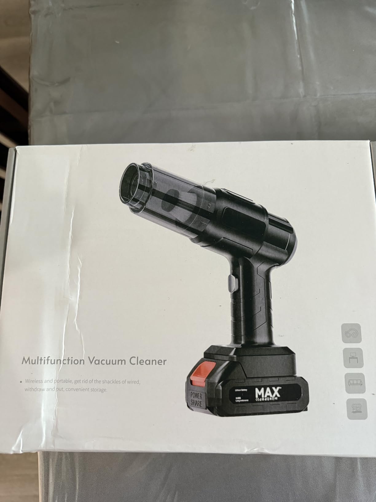 Cordless Handheld Car Vacuum Cleaner, 50,000Pa High-Power Rechargeable Dust Buster with 2 Batteries & Charger, 6-in-1 Portable Vacuum Cleaners for Home, Car, Pet Hair, Keyboard, Black - Customer Photo 1