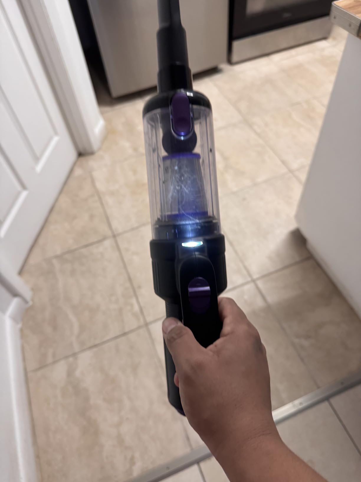 Car Vacuum Portable Cordless, 20000Pa Mini Vacuum Cleaner & Air Duster, 130W Brushless Motor Handheld Vacuum Cordless with LED Light, 7800mAh Battery, Multi-Nozzles for Car, Office, Home, Pet - Customer Photo 3