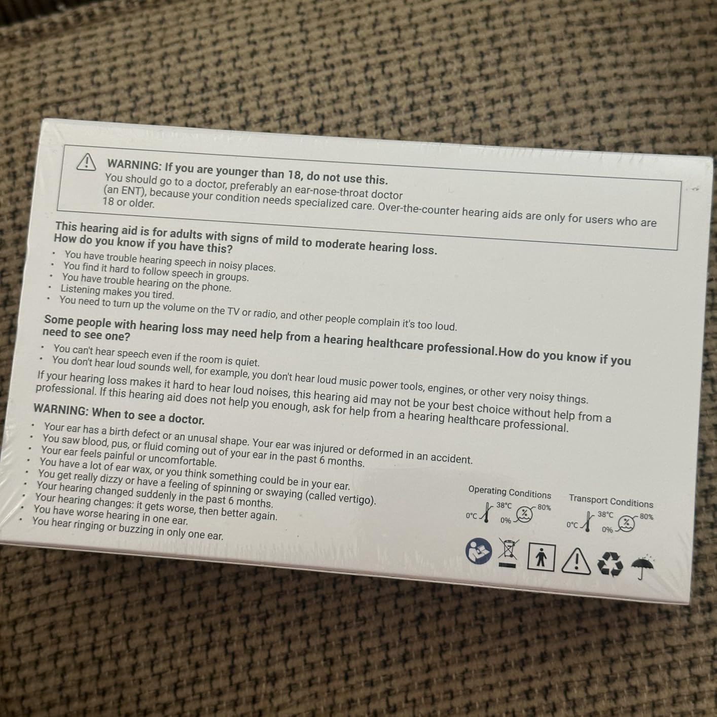 OTC Hearing Aids for Seniors, Rechargeable Hearing Amplifiers Devices with Noise Cancelling, Superior Sound Quality for Women Men Hearing Loss, Auto On/Off, 2025 Version Behind the Ear - Customer Photo 1