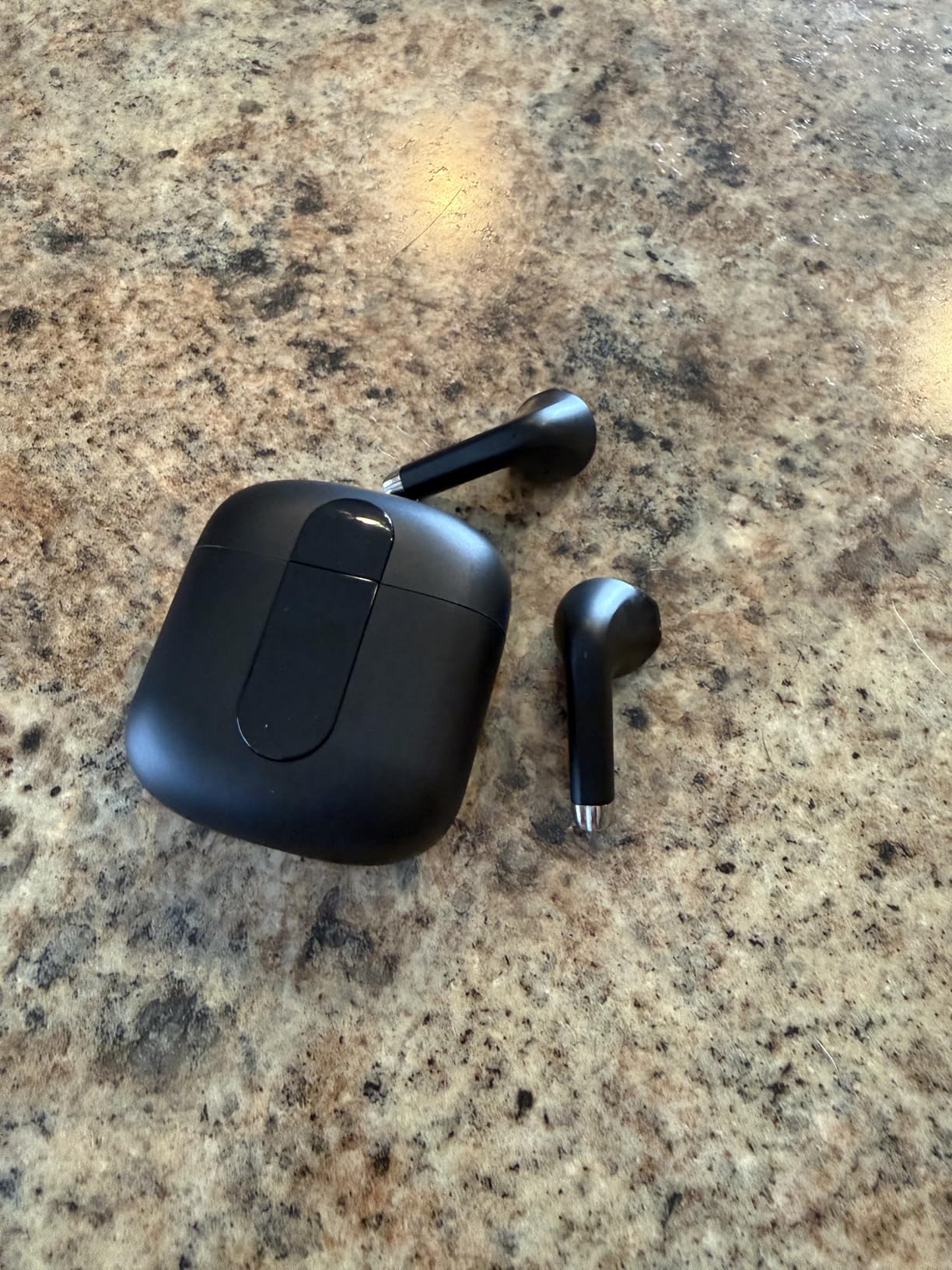 Wireless Earbuds, Bluetooth Headphones with Deep Bass Stereo, 48H Playback Ear Buds with LED Power Display, Lightweight, IPX7, in-Ear Earphones with Mic for iPhone/Android/iPad, Black Customer Review Wireless Earbuds, Bluetooth Headphones with Deep Bass Stereo, 48H Playback Ear Buds with LED Power Display, Lightweight, IPX7, in-Ear Earphones with Mic for iPhone/Android/iPad, Black - Customer Photo 1