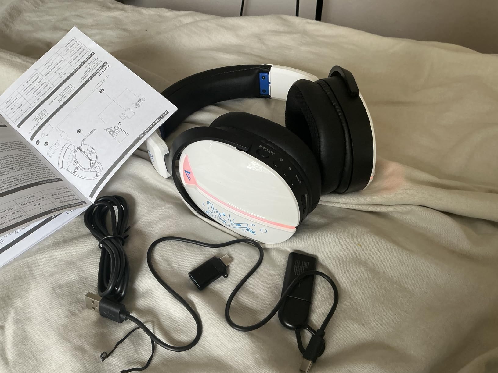 Wireless Gaming Headset for Ps5, Ps4, PC, Switch, 2.4GHz+BT5.3 | Competition-Grade Pinpoint | 7.1 Surround Sound for Total Victory | Noise-Canceling Flip-Mute Mic |1500mAh All-Day Marathon 40H Battery - Customer Photo 1