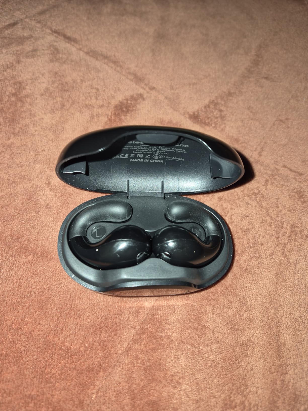 Ultra Ergonomic Clip-On Open Earbuds, Bone Conduction Over-The-Ear Headphones with Waterproof Design and Secure Fit for Small Ears, Obsidian Black - Customer Photo 1