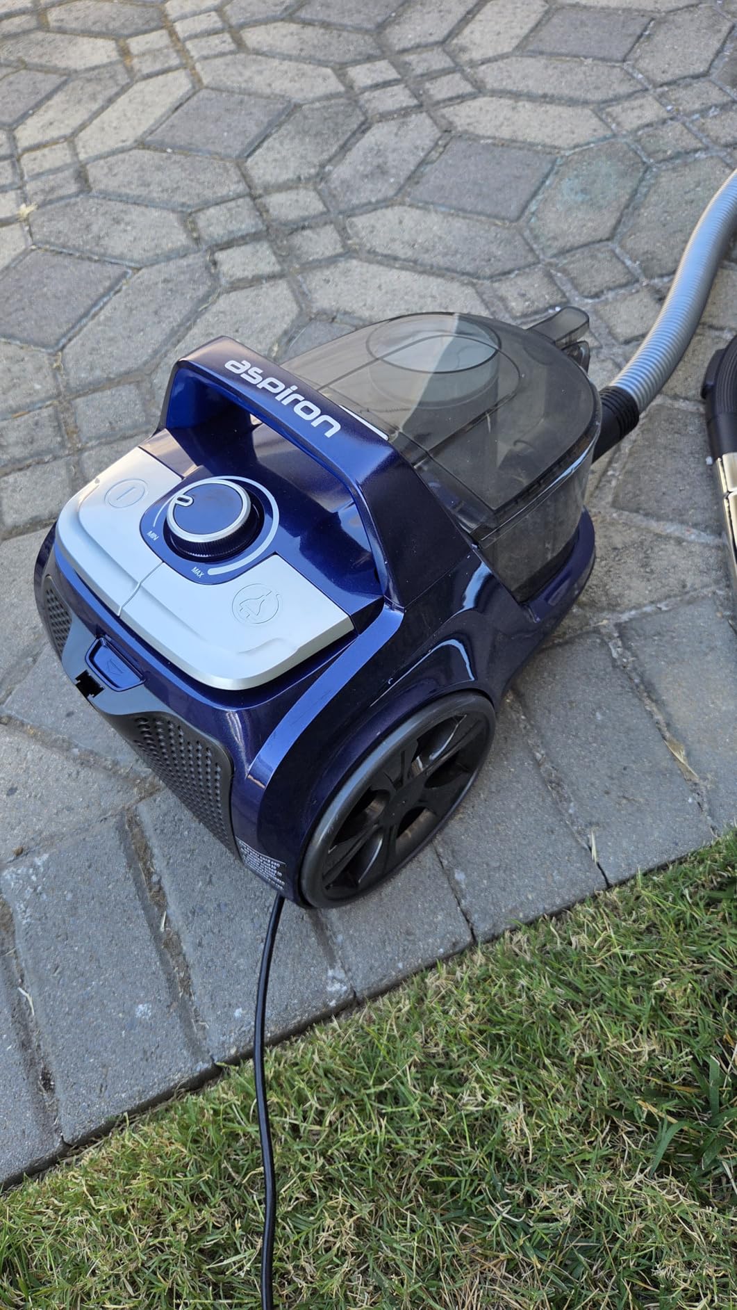 Aspiron Canister Vacuum, Upgraded 1600W Bagless Canister Vacuum Cleaner, Auto Cord Rewind, H13 HEPA Filter, 3.7Qt Large Capacity, 5 Tools for Hard Floors, Carpet, Pet, Upholstery, Tiles, Persimmon - Customer Photo 1