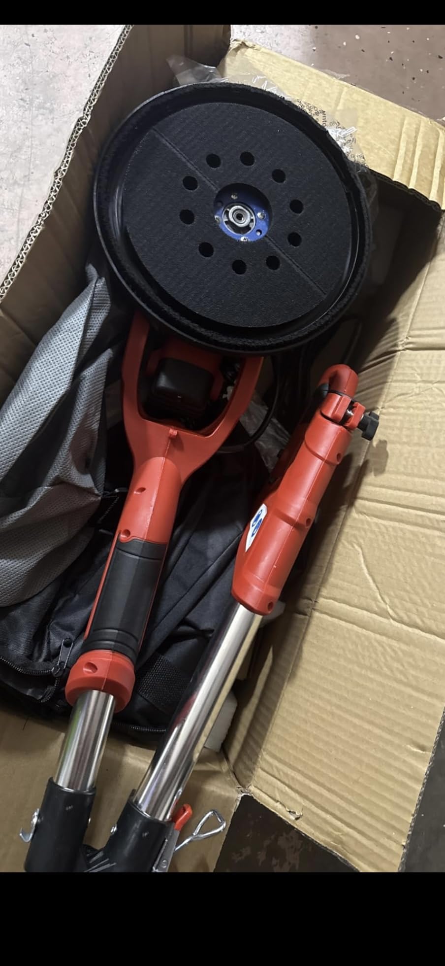 Drywall Sander, 2025 Upgraded 8-Amp Popcorn Ceiling Removal Tool with 7 Variable Speed 800-1800RPM - Customer Photo 1