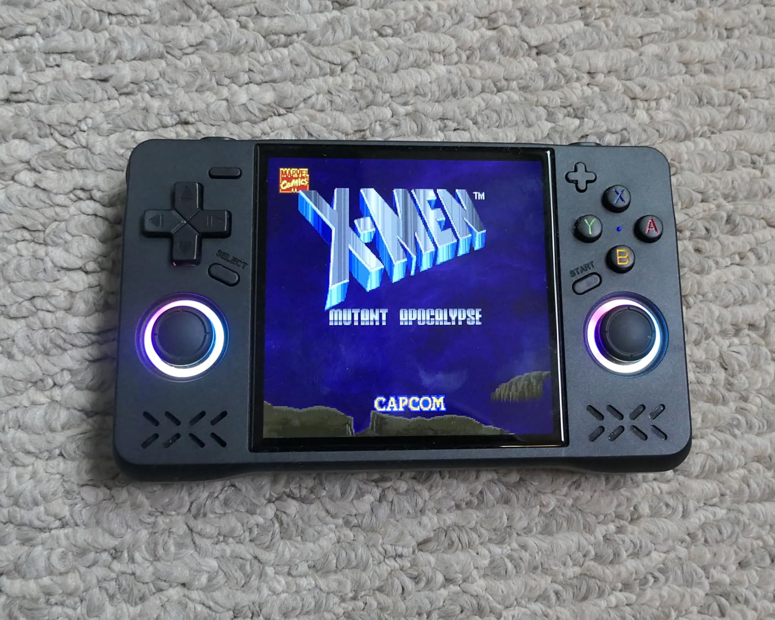 Upgraded XF40H Handheld Game Console, Retro Gaming Console Preloaded Classic Games with Multiple Emulators, 4.0 Inch 4K HD IPS Screen Open Source Linux System, Pocket Video Gaming (Black-128G) - Customer Photo 2