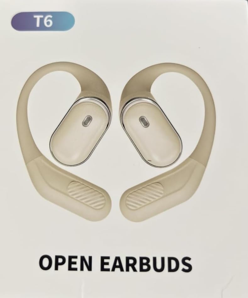 Open Ear Wireless Earbuds Bluetooth Headphones, 50Hrs Playtime Stereo Sound Earphones with IP7 Waterproof Ear Buds for Fitness/Travel - Customer Photo 1