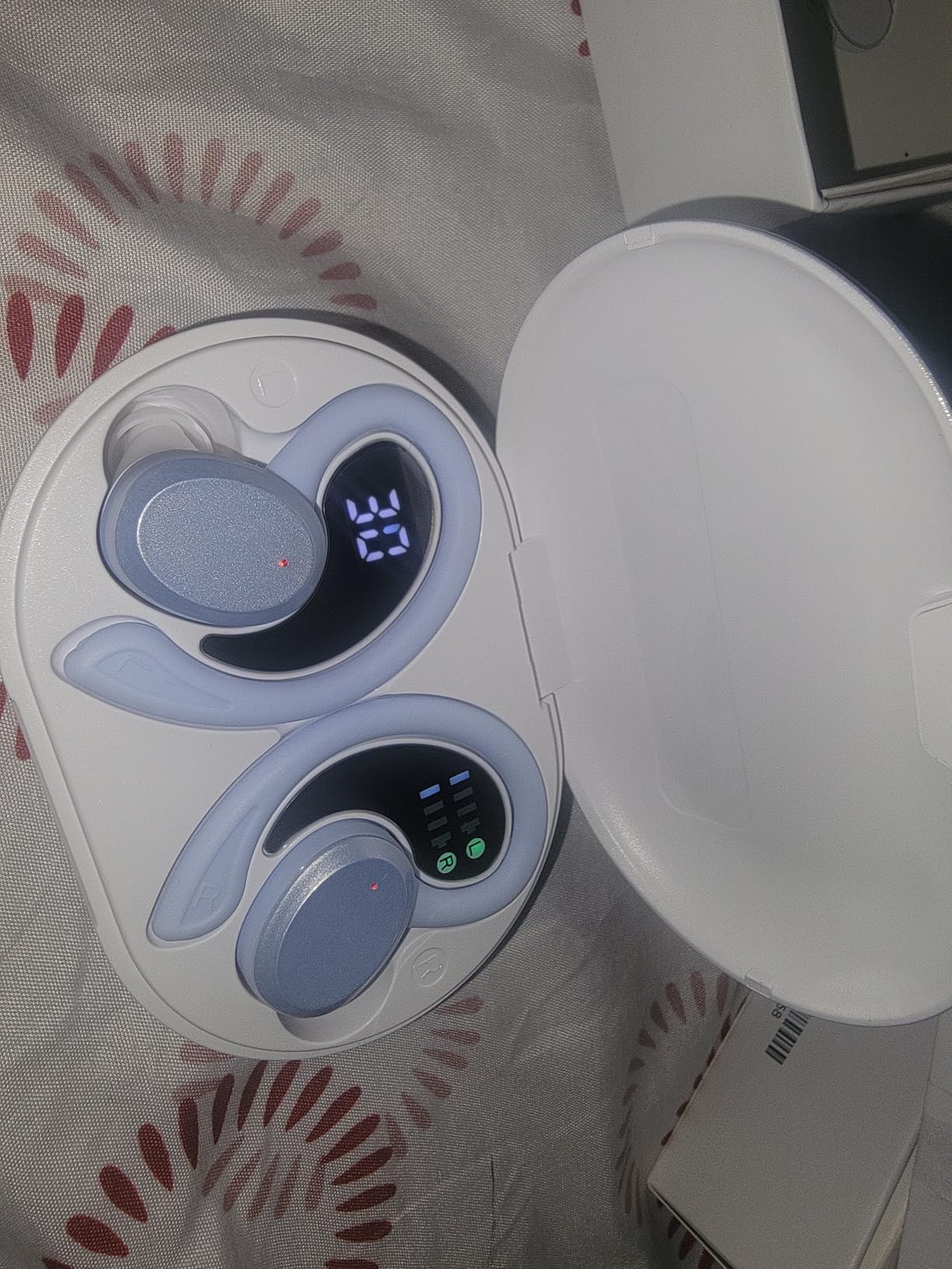 Wireless Earbuds Sport, Bluetooth 5.4 Headphones with Earhook, 2025 Hi-Fi Stereo Over Ear Buds, 50H Earphones with 4 ENC Noise Canceling Mics, IP7 Waterproof Headset for Running Workout (Android/iOS) Customer Review Wireless Earbuds Sport, Bluetooth 5.4 Headphones with Earhook, 2025 Hi-Fi Stereo Over Ear Buds, 50H Earphones with 4 ENC Noise Canceling Mics, IP7 Waterproof Headset for Running Workout (Android/iOS) - Customer Photo 1