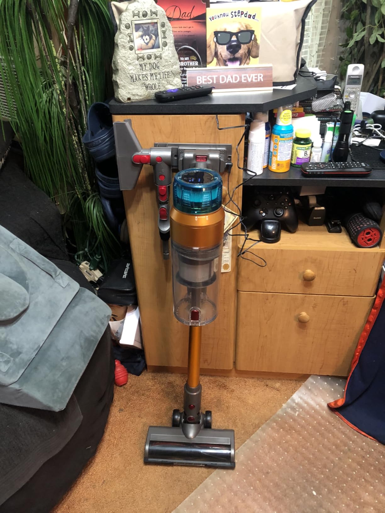 Cordless Vacuum Cleaner for Home 600W 55Kpa Upgraded Powerful Stick Vacuum Up to 60Mins, Anti-Tangle & Wall Mount Charging, 8 in 1 Lightweight Vacuum Cleaners for Home/Pet Hair/Carpets/Floors - Customer Photo 1