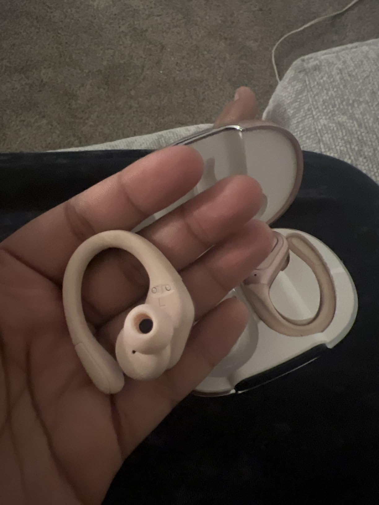 occiam Active Noise Cancelling Ear Buds Bluetooth Headphones Wireless Earbuds 90Hrs Playback Stereo Bass Earphones with Over-Ear Hooks IPX7 Waterproof Earbud for Sports Running Gym Workout Black Customer Review occiam Active Noise Cancelling Ear Buds Bluetooth Headphones Wireless Earbuds 90Hrs Playback Stereo Bass Earphones with Over-Ear Hooks IPX7 Waterproof Earbud for Sports Running Gym Workout Black - Customer Photo 1