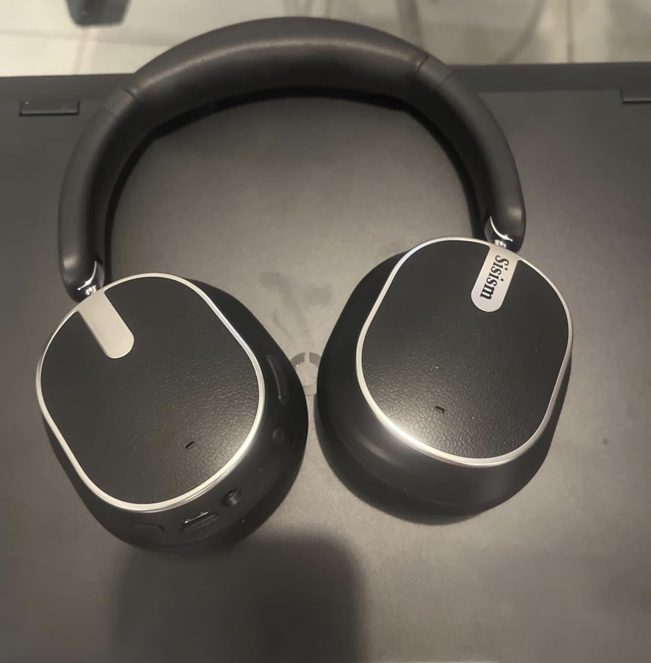 Hybrid Active Noise Cancelling Bluetooth Headphones, Over Ear Wireless Headphones with 60H Playtime, Hi-Res Audio, Deep Bass, Memory Foam Ear Cups for Home Office Travel - Customer Photo 1