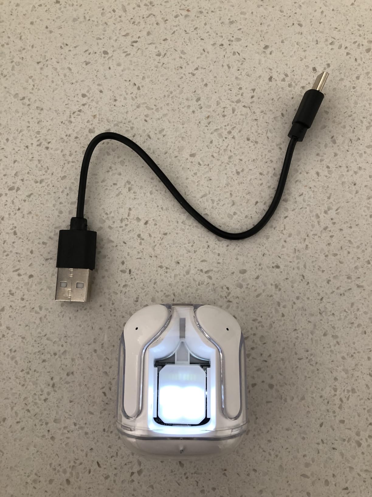 Wireless Earbuds, Bluetooth 5.4 in Ear Headphones with Noise Cancelling Mic, 48H Playtime HiFi Stereo Bluetooth Earphones, IPX8 Waterproof Touch Control True Wireless Headphones for iPhone/Android/iOS - Customer Photo 1