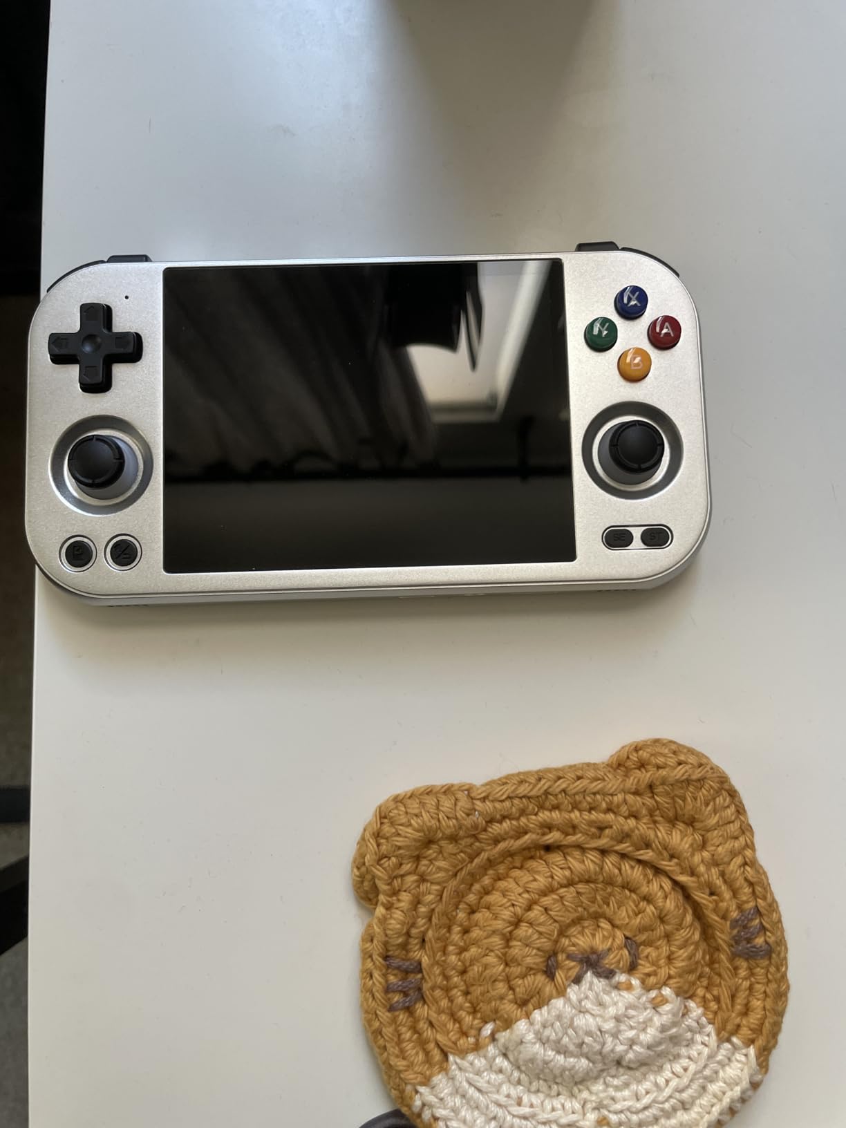 ANBERNIC RG477M Retro Handheld Game Console , Aluminum Alloy CNC Android 14 System 4.7 Inch LTPS in-Cell Screen Dimensity 8300 Processor Support WiFi 6E Bluetooth 5.3 NO Game Card(Brozen) - Customer Photo 1