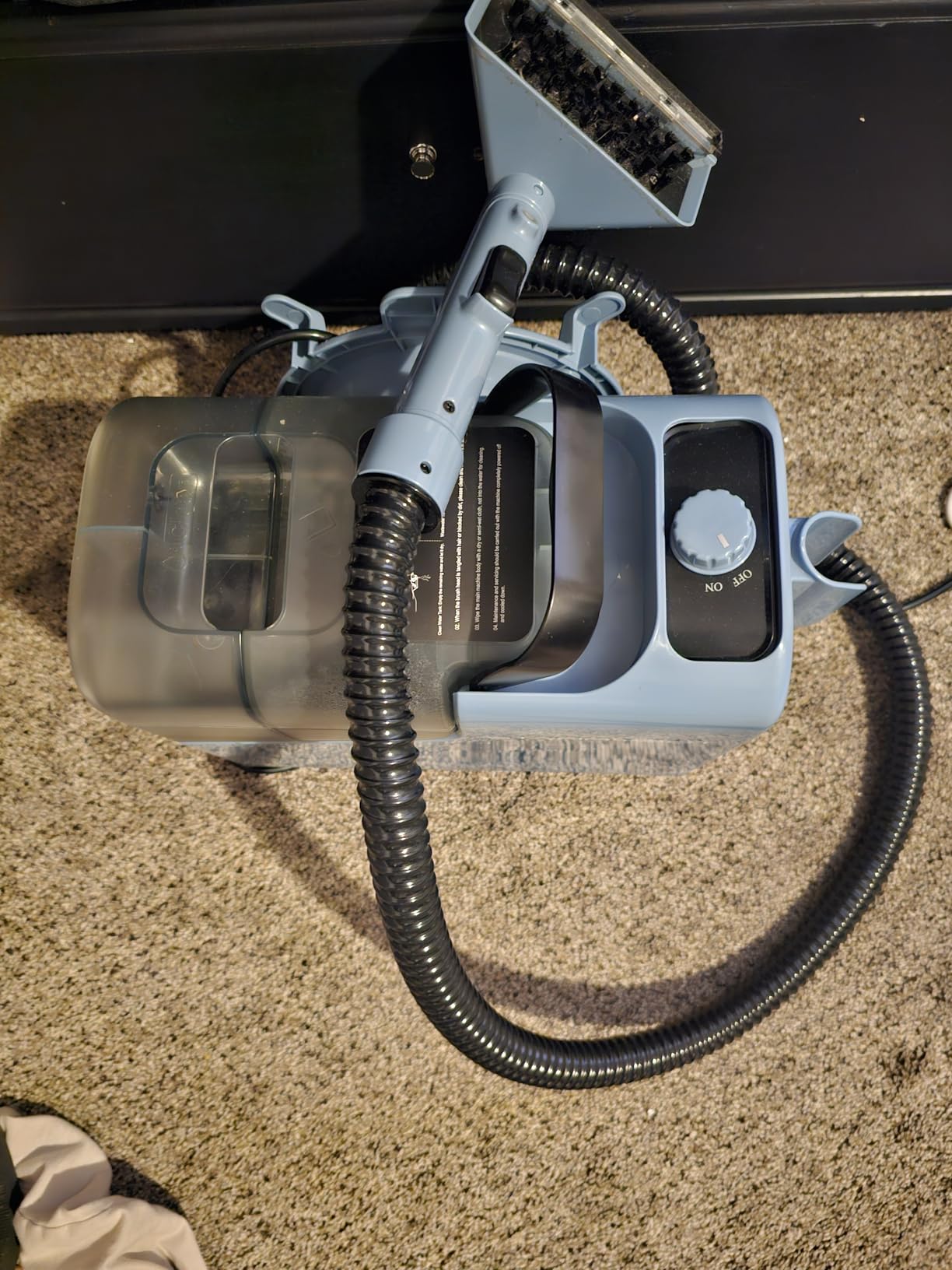 Portable Carpet Cleaner Machine with Steam and Heating Techology,15Kpa Powerful Suction with Versatile Tools for Pets, Couch, Car,Self-Cleaning, Compact Spot Cleaner for Stairs/Furniture/Rug Customer Review Portable Carpet Cleaner Machine with Steam and Heating Techology,15Kpa Powerful Suction with Versatile Tools for Pets, Couch, Car,Self-Cleaning, Compact Spot Cleaner for Stairs/Furniture/Rug - Customer Photo 2