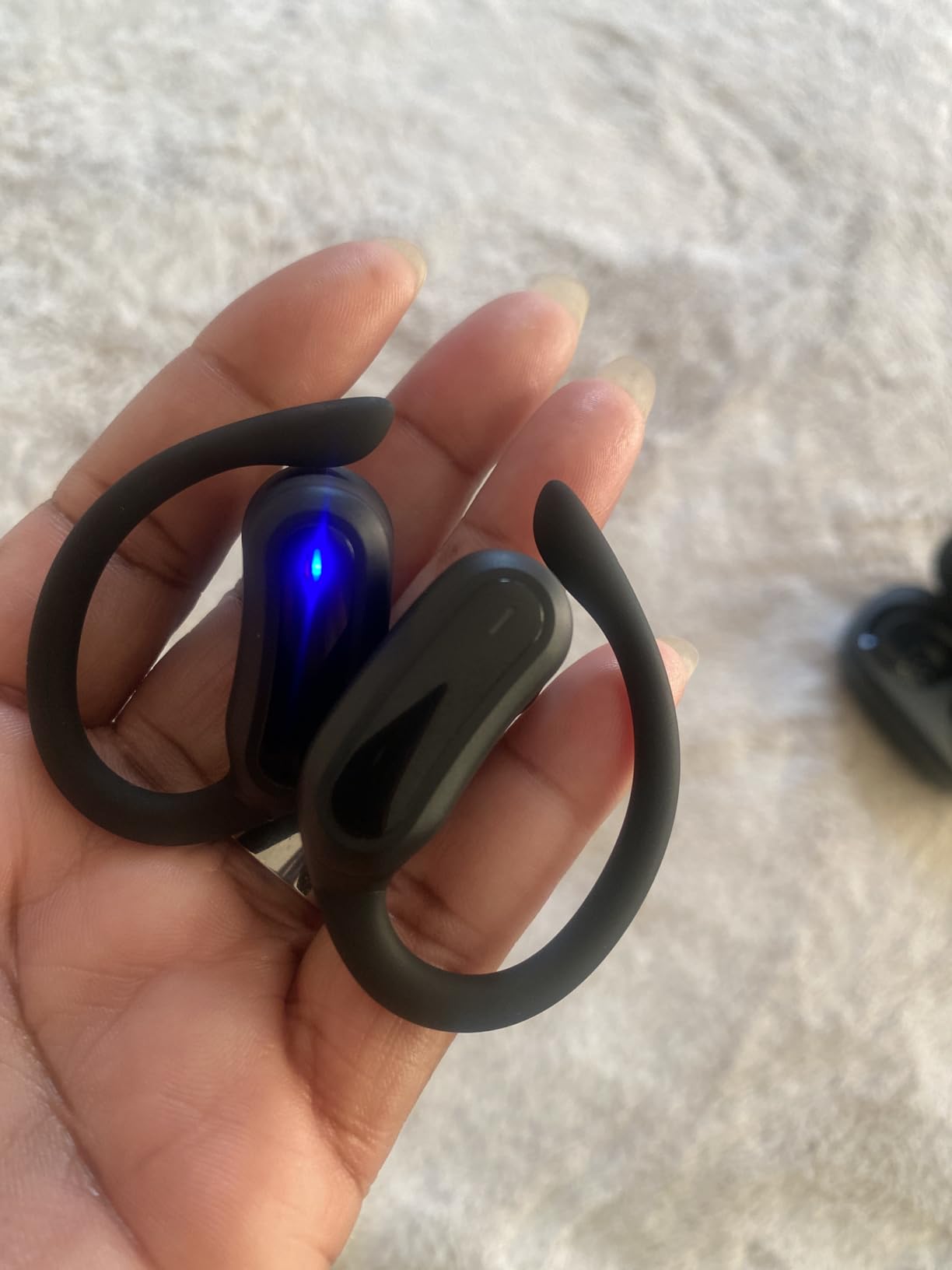 Wireless Earbuds, Bluetooth 5.3 Headphones, True Wireless Stereo Earphones with IPX6 Waterproof, Noise Cancelling Mic, Fast Charging and Comfort Fit Ear Buds for Sports, Workouts - Black - Customer Photo 1
